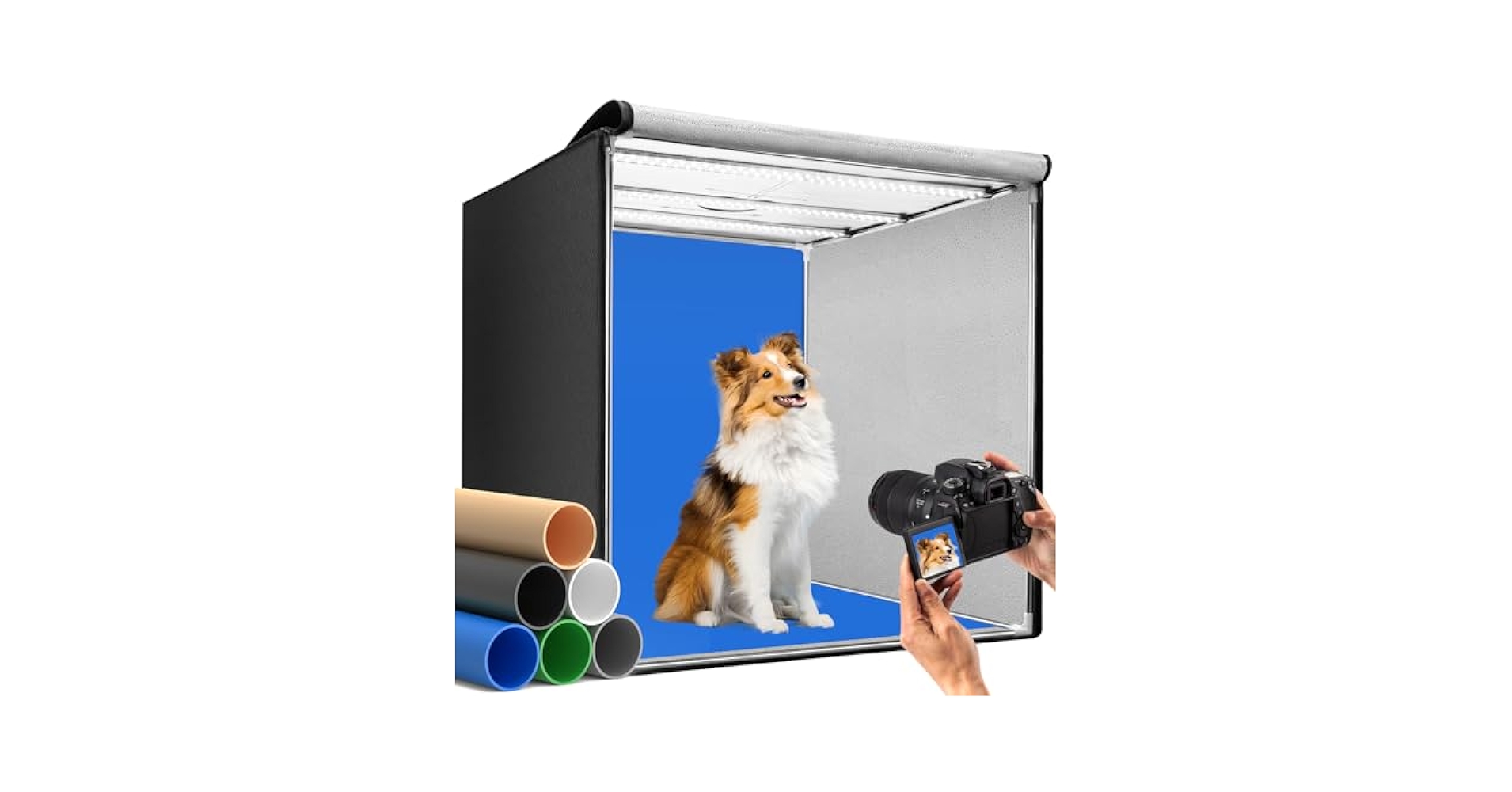 Amazon | DUCLUS 撮影ボックス 80cm 写真撮影ブース 折りたたみ